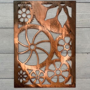 Steampunk Gears Panel - Metal Wall Art