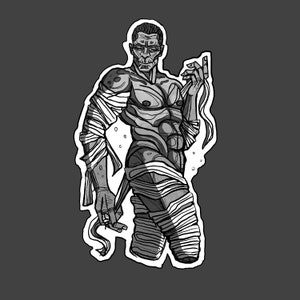 Pinup Mummy Sticker