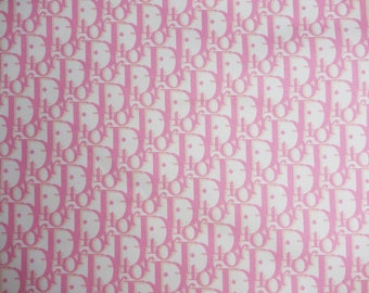 Christian Dior Monogram Fabric Designer Inspired print on | Etsy