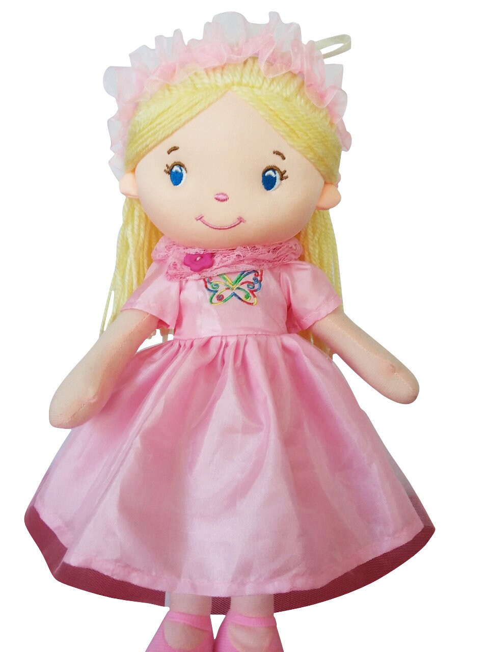 Handmade Rag Doll Blonde hair rag doll Handmade fabric doll Etsy