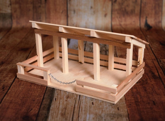 wooden stable toy