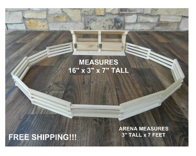 Metal Toy Rodeo Arena Toy Rodeo Chutes With Foldup Fence Arena - Etsy