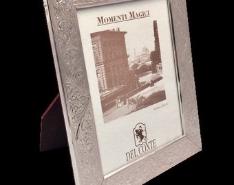Sterling Silver Picture Frame by Del Conte in Acanthus Pattern