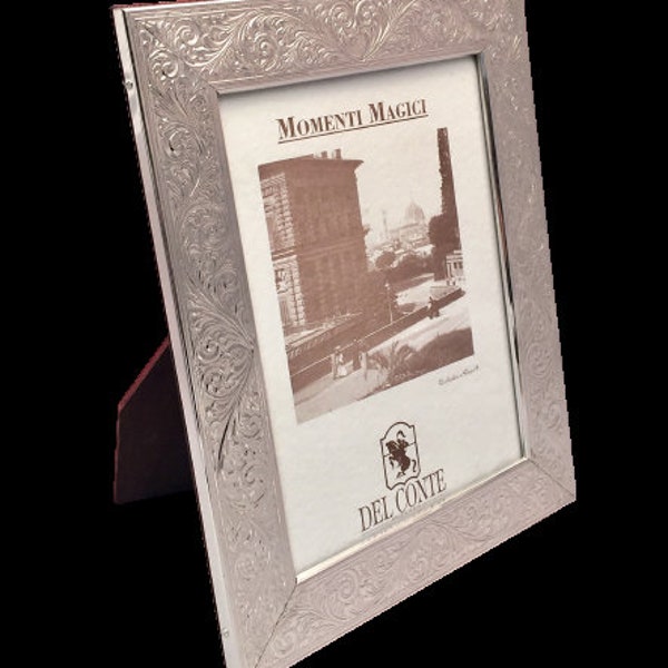 Sterling Silver Picture Frame by Del Conte in Acanthus Pattern