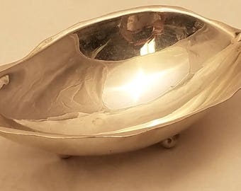 Twój tata zasługuje na Sterling! Sciarrotta Sterling formie liści Candy Dish