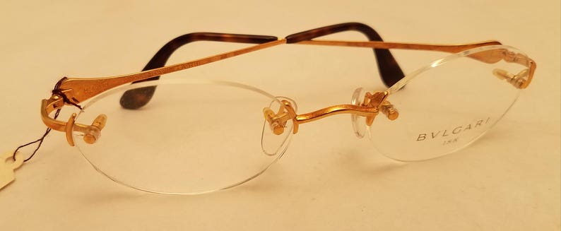 bvlgari gold glasses