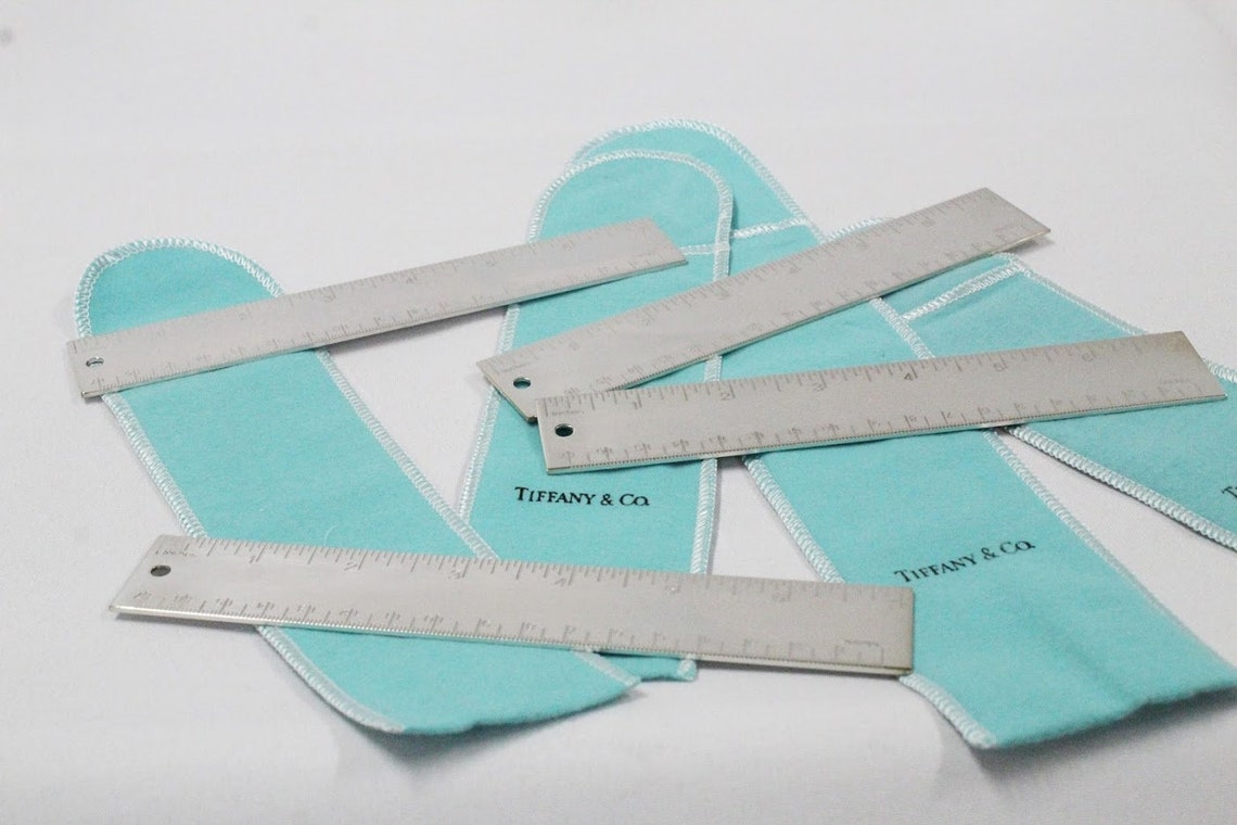 tiffany co silver metric ruler etsy