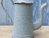gray enamelled coffee maker