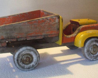 Wooden dump truck, &quot;Dejou&quot; style, 1950s/60s