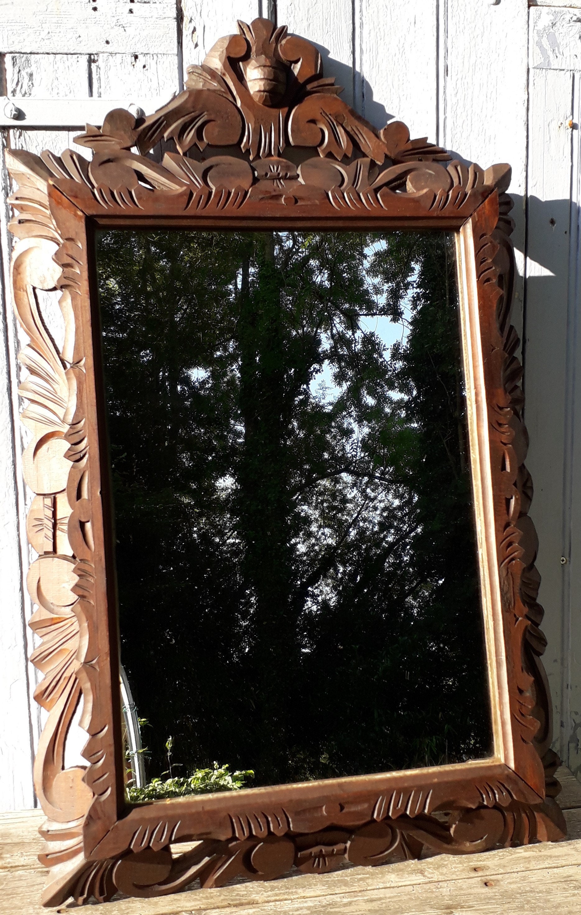 Miroir en Bois 96 X59 cm