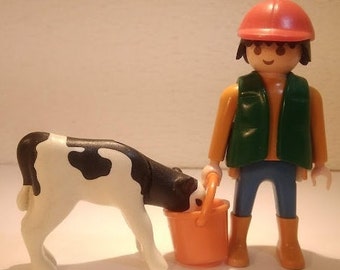 PLAYMOBIL / Modern man / Farmer with veal