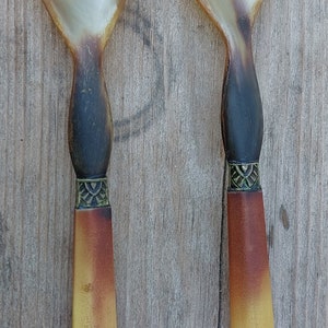 Horn serving cutlery