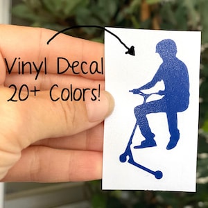 Scooter Decal, vinyl name decal, name stickers, water bottle stickers, name label, scooter birthday party, vinyl decals, gift for boy