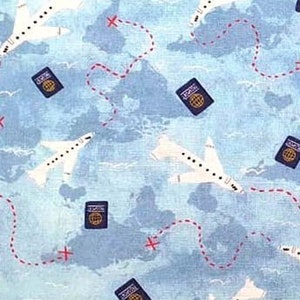 Airplanes & Passports - Reusable snack bags, reusable sandwich bags, reusable , zipper bag, airplane bag, gift for kids