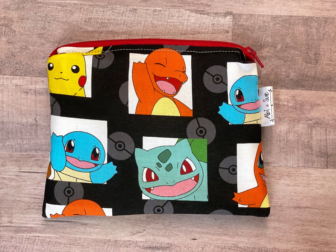 Pokemon Reusable Snack Bags Reusable Sandwich Bags Zipper Etsy