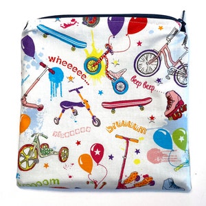 Wheels - Reusable snack bags, reusable sandwich bags, snack bags for kids, zipper snack bag, , gift for kids,,,Easter basket stuffers