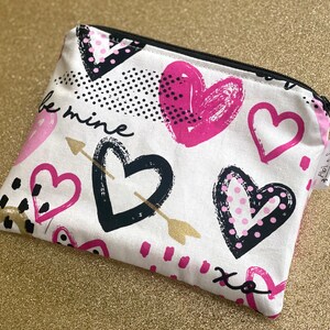 Be Mine - Reusable snack bags, reusable sandwich bags, ,  bag,  gift kids,  card, snack sack, heart bag,Easter basket stuffers