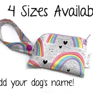 Dog treat bag, leash bag, dog walk bag, dog treat pouch, gift for pets, dog training treat pouch, clip on treat bag,gift for pet lovers,girl
