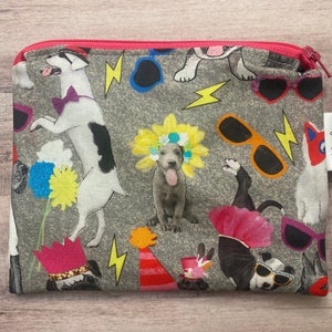 Costume Dogs - Reusable snack bags, reusable sandwich bags, reusable , zipper bag, spare clothes bag,,Easter basket stuffers