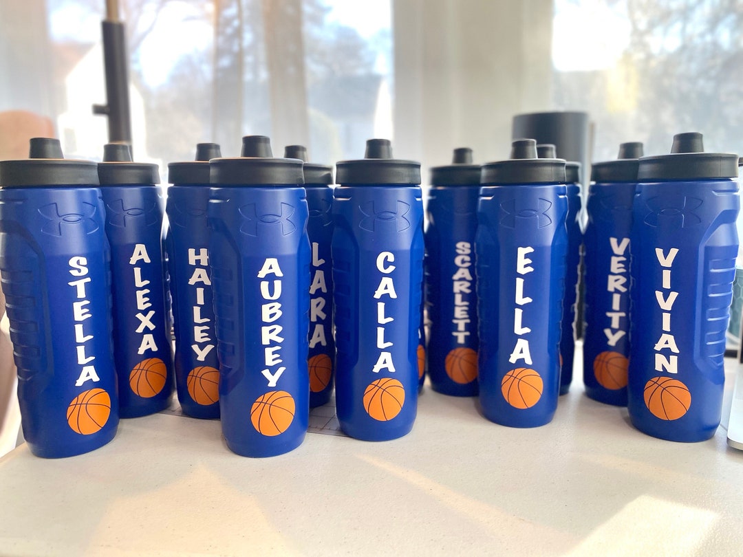 Basketball Vinyl Decal, Basketball Water Bottle, Basketball Coach Gift