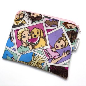 Barbie - Reusable Snack Bags, Reusable Sandwich Bag, Barbie Bag, Reusable Ziplock, Zipper snack bag, barbie birthday party, snack pouch