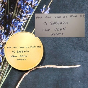 Moneda de oro grabada personalizada, regalo de escritura a mano, recuerdo, en memoria, mamá, papá, novia, novio, personalizado, ficha, relleno de medias