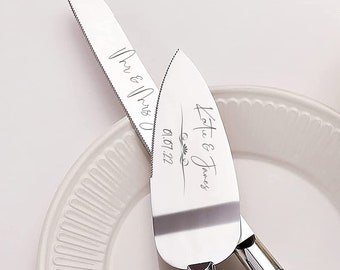 Personalised Engraved Wedding Cake Server Set Bride Groom Wedding Decoration Gift Cake Stand