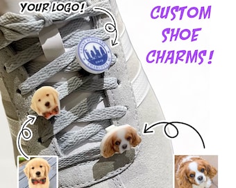 Personalised Photo, Shoe Charm, Your Pet, Your Photo, Shoe Accessories, Cat, Dog, Logo, Stocking Filler, Secret Santa, Trainer Tags, Croc