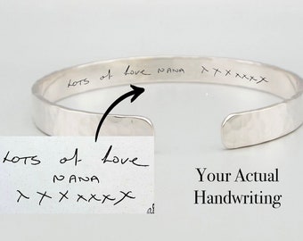 Personalised Engraved Cuff Bracelet Bangle, Hidden Message, Your Text, Silver, Rose Gold Gift, Coordinates,Location, 10th 25th Anniversary