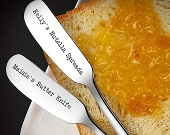 Spalmatore personalizzato inciso, Nutella, Burro, Regalo, Regalo personalizzato per compleanno o per riempire la calza, Insegnante, Lui o Lei, Matrimonio, Burro di arachidi