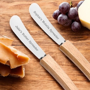 Personalised Engraved Spreader, Nutella, Butter, Gift, Custom Birthday or Stocking Filler Gift, Teacher, Him or Her, Wedding, Peanut Butter