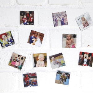 Personalised Photo Magnetic Tiles, Magnets Custom Square Fridge Magnets, Photo Gift For Mum, Dad, Mothers Day, Fathers Day Present