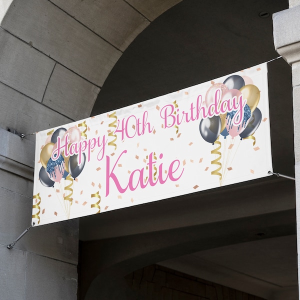 Outdoor Birthday Banner Etsy