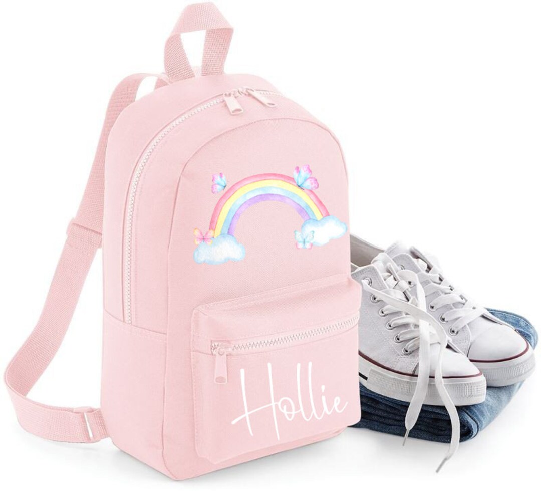 Mochila Infantil 5-8 años Soft Rainbow Rosa Personalizada - Nanoen