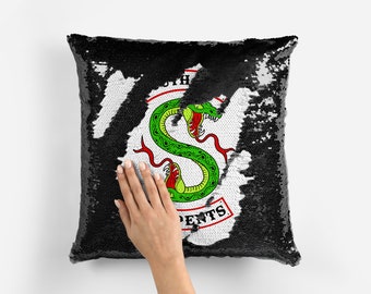 Personalised Riverdale Southside Serpents Sequin Pillow Cushion Cover Mermaid Reveal Magic Gift Jughead Archie Betty Veronica