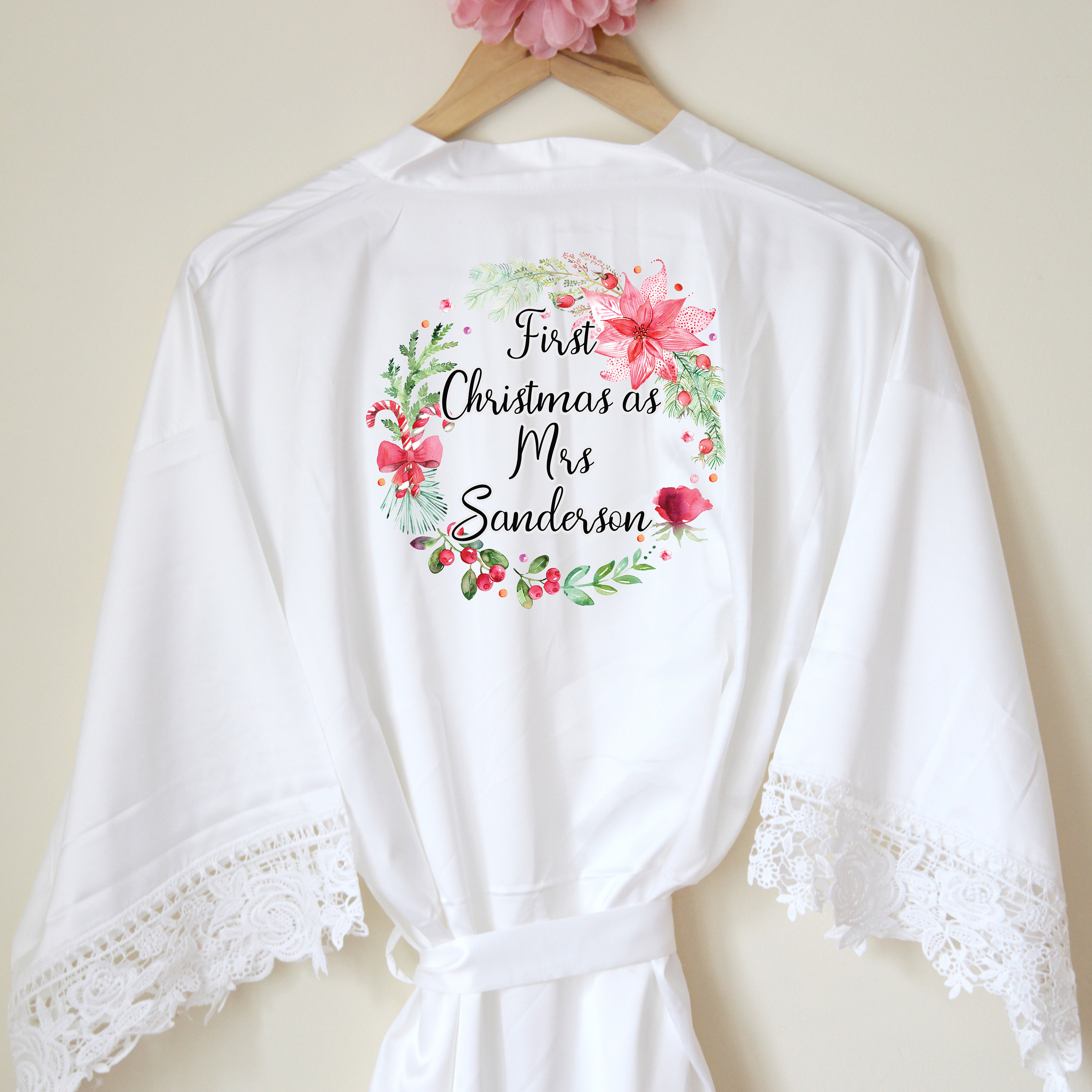 personalised christmas dressing gown