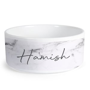 Personalisierte Marmor gedruckt Hundeschale, Keramik Pet Bowl, Katze, Welpen, Essen, Wasser, Tier-Liebhaber-Geschenk, Geburtstag Weihnachtsgeschenk, Kätzchen