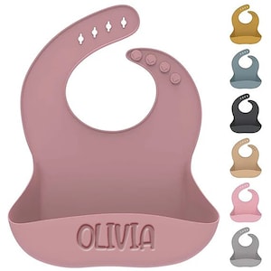Personalised Engraved Silicone Bib, Suction Bowl, Spoon Feeding Set, Eco Friendly, Gift, New Baby, Toddler, Weaning, Non Spill, 1st Birthday