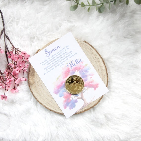 1 Pezzo Carta Da Portafoglio In Metallo Inciso Con "TI AMO PER QUELLO - Foto 13