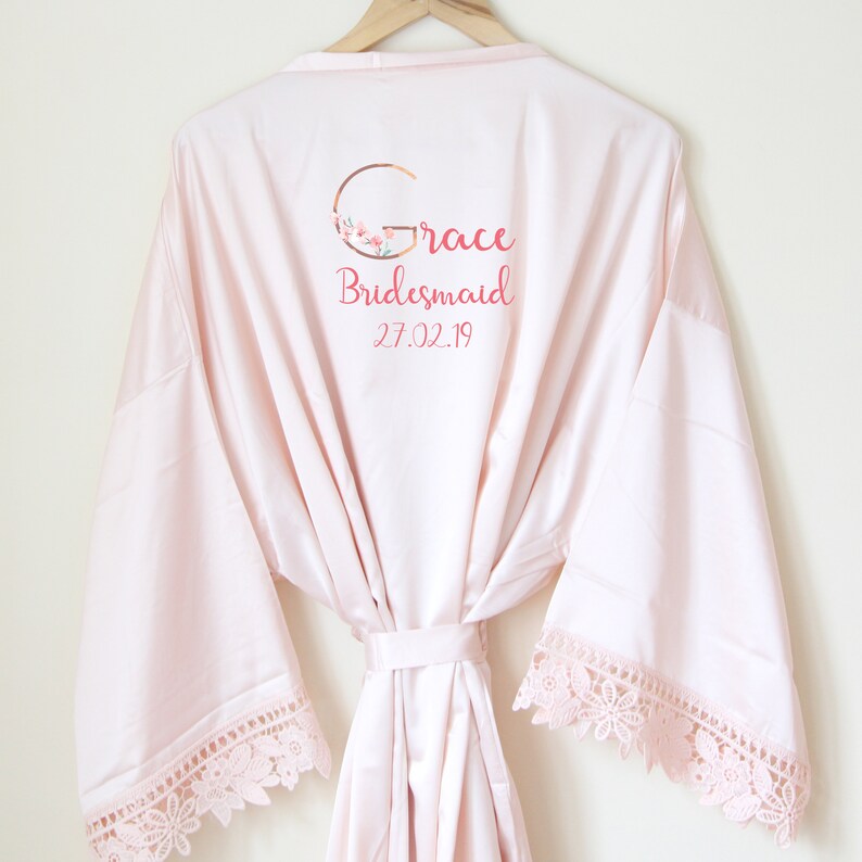 personalised silk robe