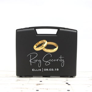 Caja de seguridad para anillos personalizada, estuche para anillos de boda, maletín, regalo para paje, dama de honor, paquete de actividades para niña de las flores, gafas de sol
