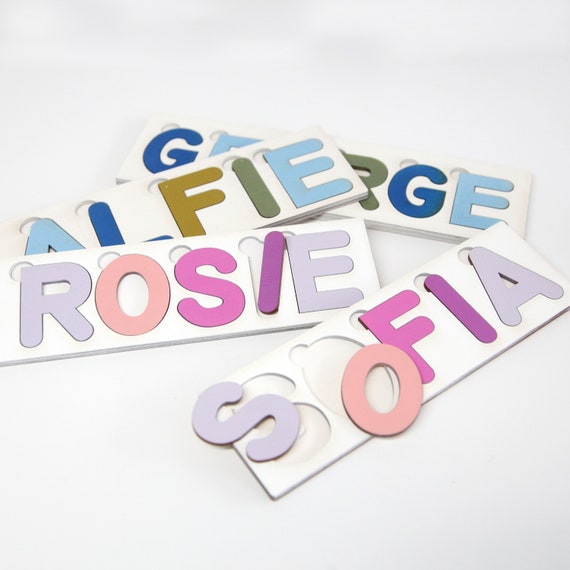 Personalised Wooden Name Puzzle Jigsaw 