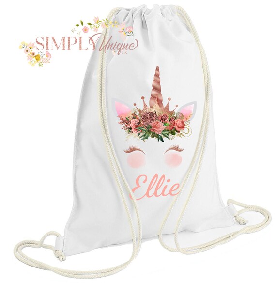 gold unicorn backpack