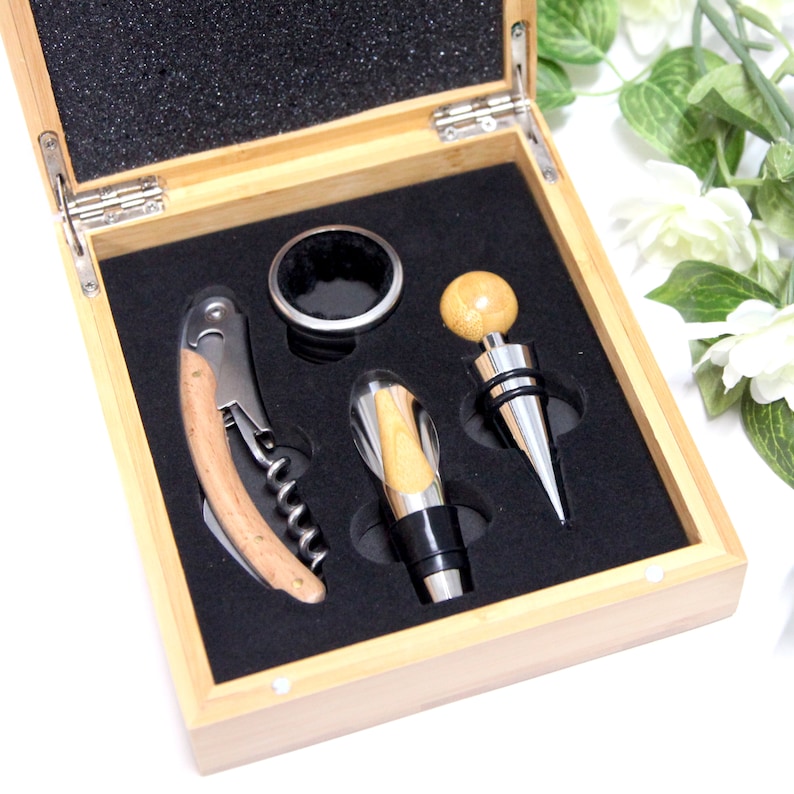 Personalised Wine Sommelier Set Kit Best Man Groomsman Etsy