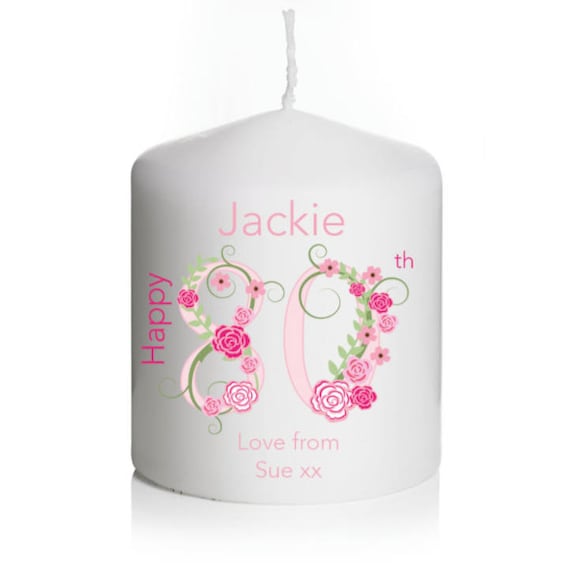 Personalised Birthday Candle Gift Keepsake 18th 21st 30th Etsy