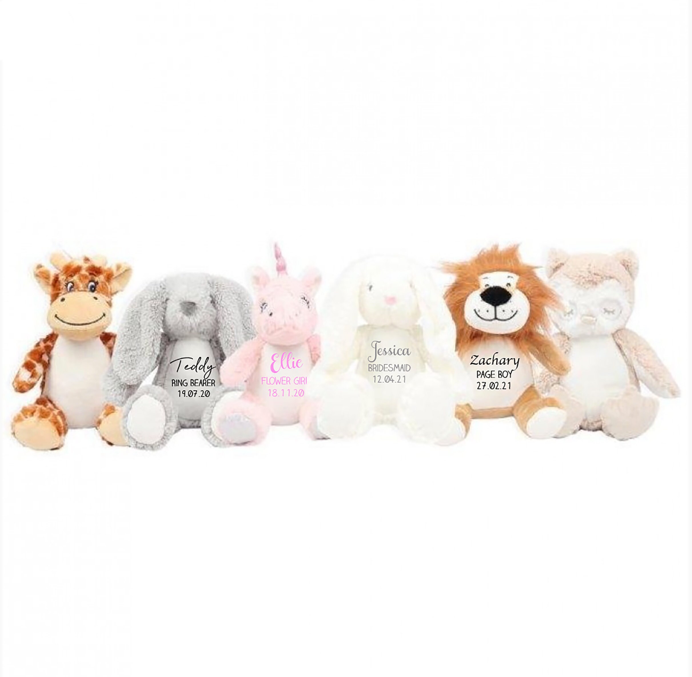 personalised soft teddy