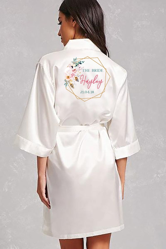personalised silk robes