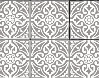 Victorian Vintage Style Tile Stickers Decals, Sagres Mosaic, Kitchen, Bathroom, Fireplace Etc, Interior Design Stick On Transfers TD01