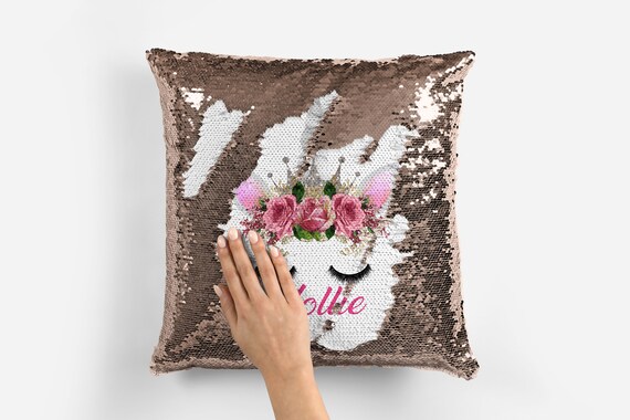 Personalised Unicorn Your Name Text or Photo Sequin Pillow Cushion Cover Mermaid Reveal Magic Gift Mother of the Bride Groom Gift Etsy Ireland