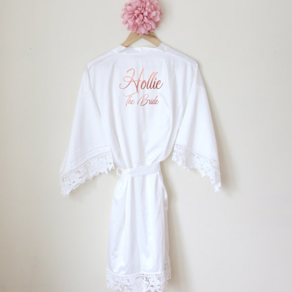 personalised silk robe